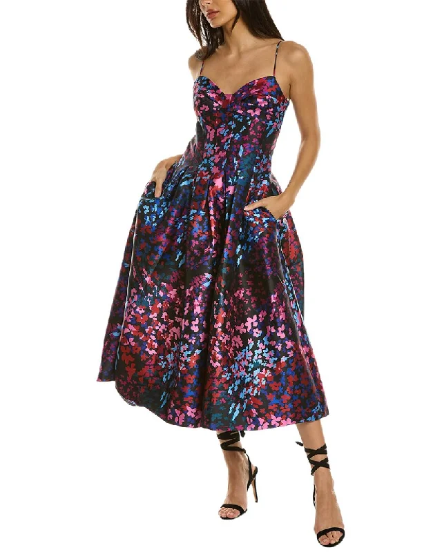 Limited Time Offer ML Monique Lhuillier Mikado Midi Dress