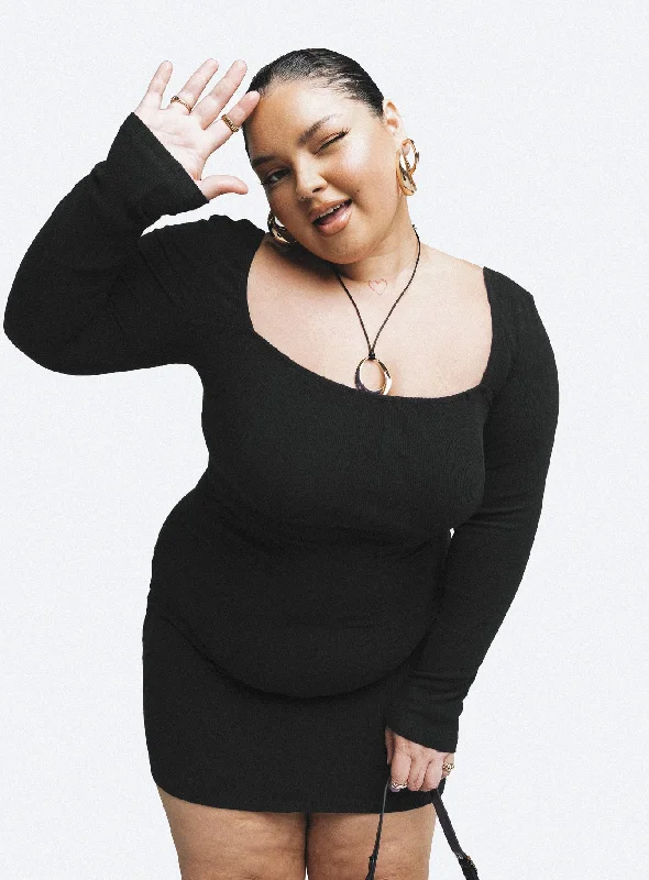 Epic Deals Denielle Mini Dress Black Curve