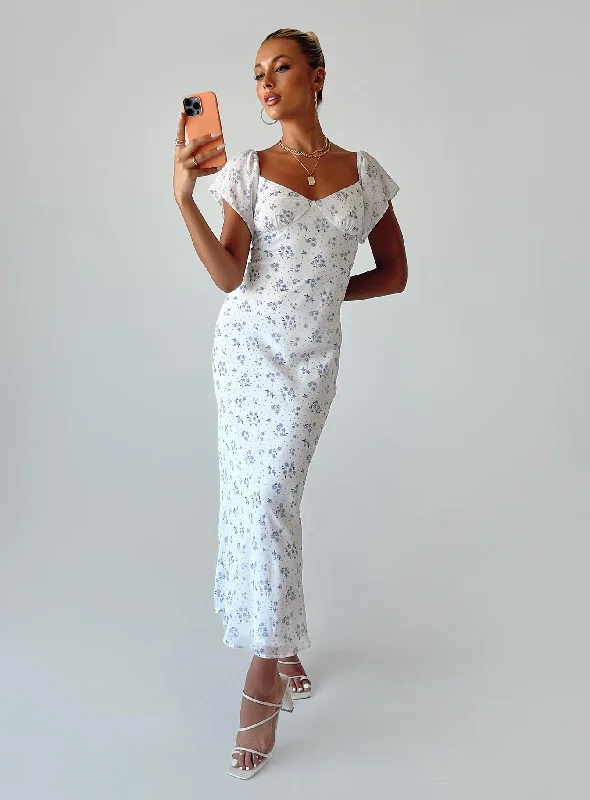 Deal Dash Hera Maxi Dress White Floral