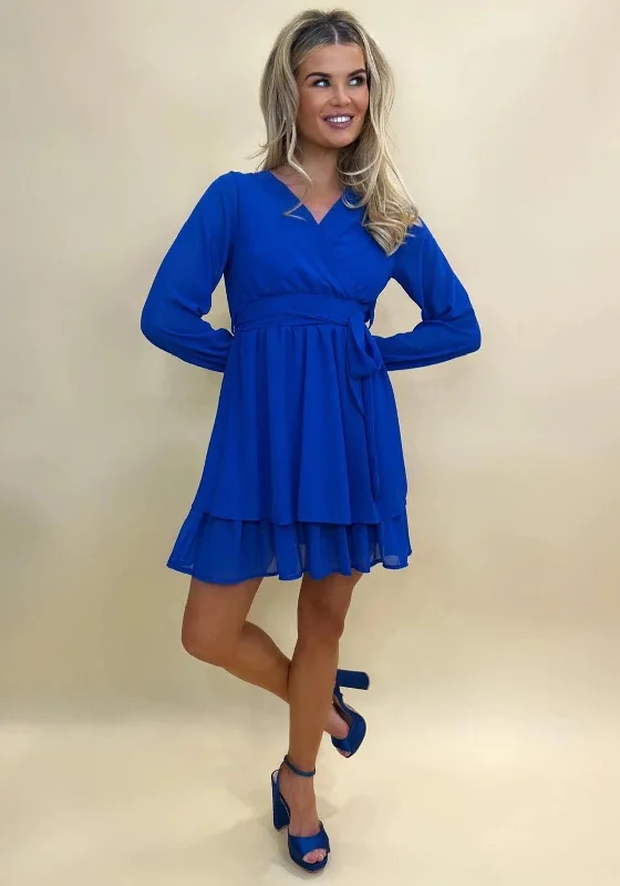 Best Seller Kate & Pippa Steffi Tiered Mini Dress, Royal Blue