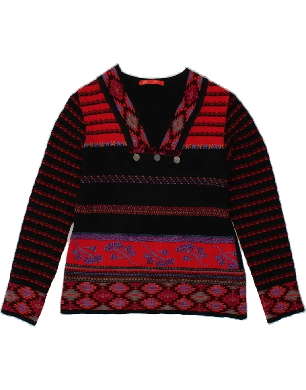 YEAR-End Clearance OLIVER PHILIPS Womens V-Neck Jumper Sweater IT 44 Medium Multicoloured YEAR-End Clearance OLIVER PHILIPS Womens V-Neck Jumper Sweater IT 44 Medium Multicoloured