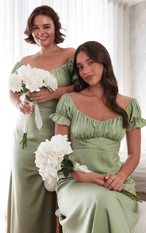 Daily Deals Jolene Maxi Dress - Olive Sage