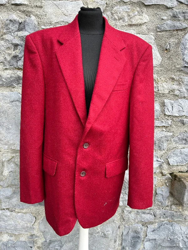 Friends and Family Sale 80s dark red suit jacket Large