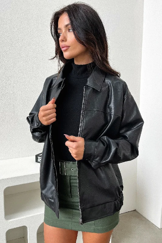 Super Deal Zeroni Bomber Jacket - Black