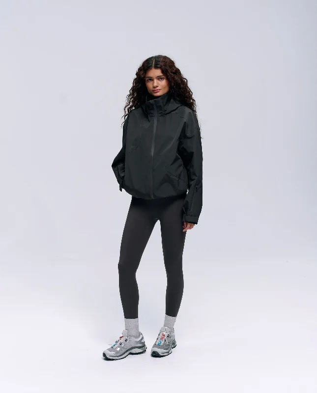 Clearance Sale Seam Detail Rain Jacket - Graphite Grey