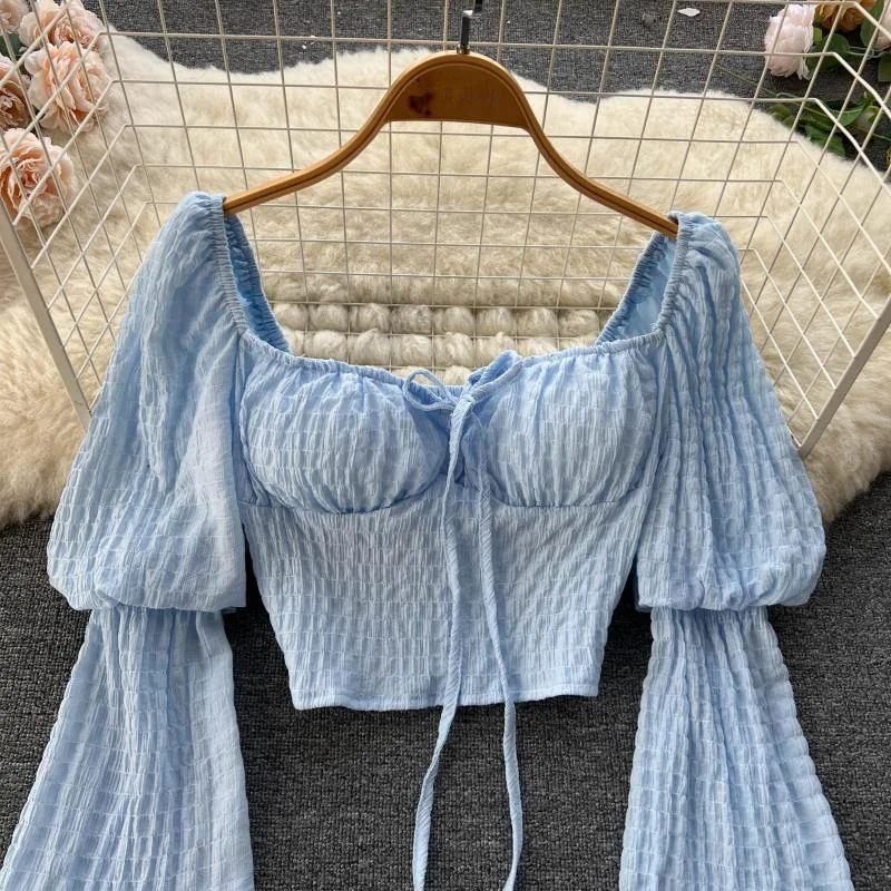 Price Slash Cute Long Sleeve Tops, Crop Tops     S4385