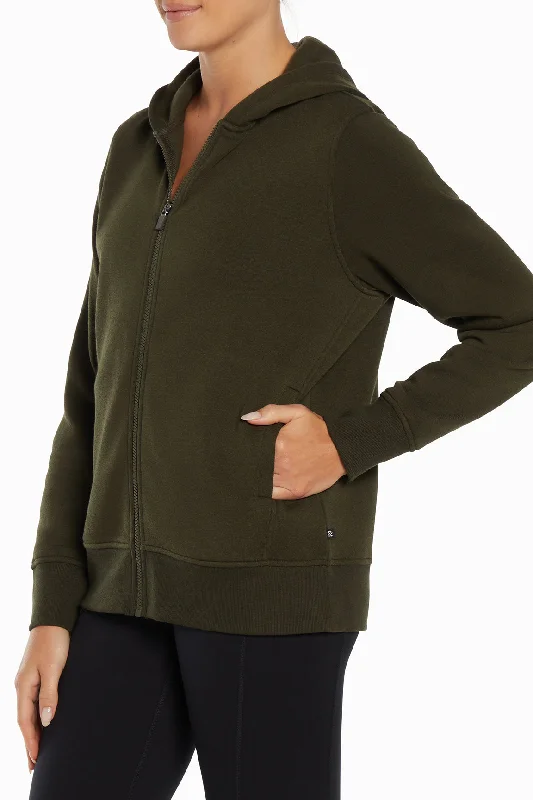Now or Never Sofie Hoodie Jacket - Rosin