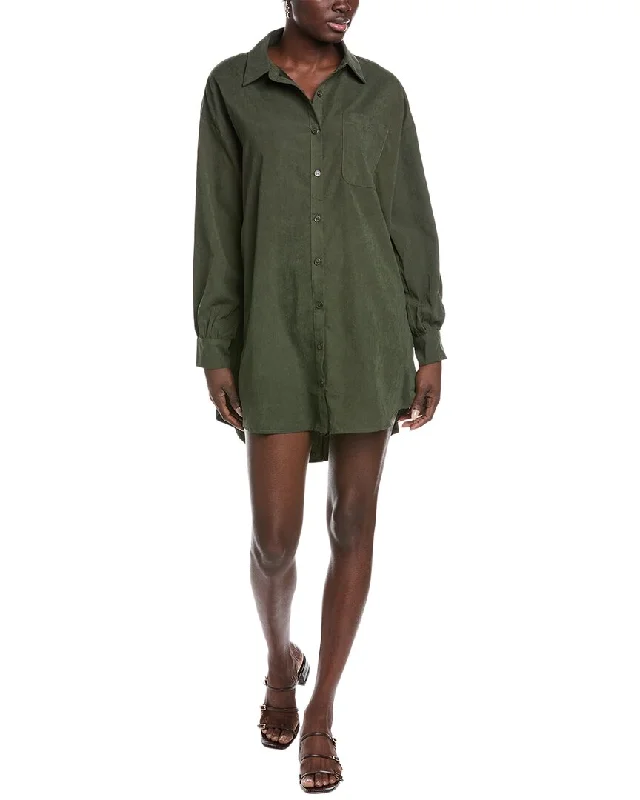 Savings Galore Sage the Label Dominique Oversized Shirtdress