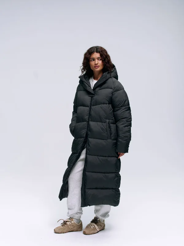 Clearance Event Longline Puffer Jacket - Graphite Grey