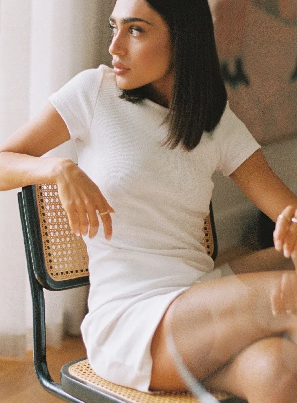 Epic Deals Classic Mini Dress White