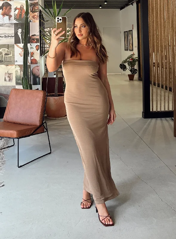 Referral Discount Ashington Maxi Dress Brown
