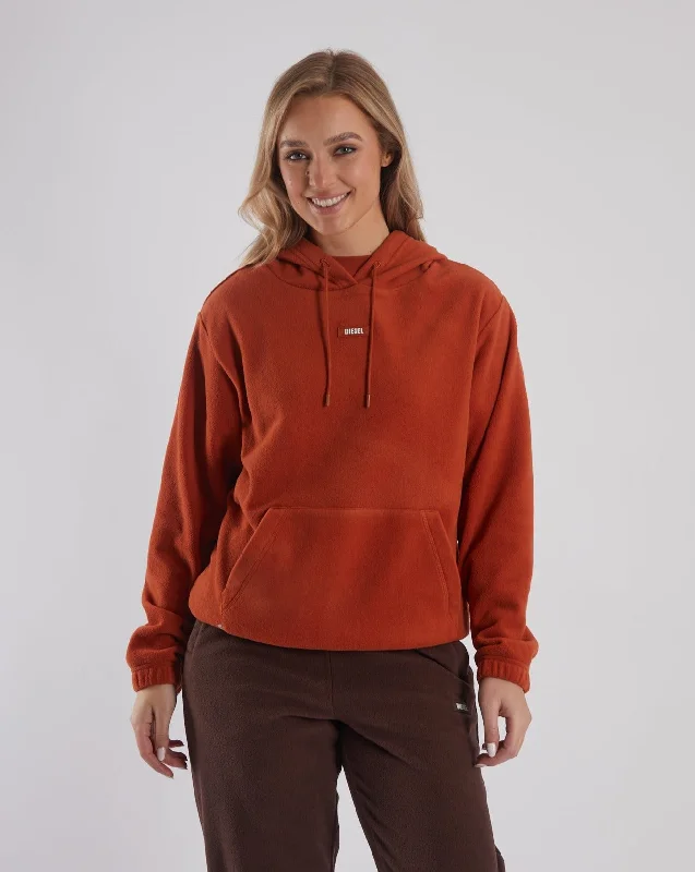 YEAR-End Clearance Tabea Fleece Hood Cinnamon Orange