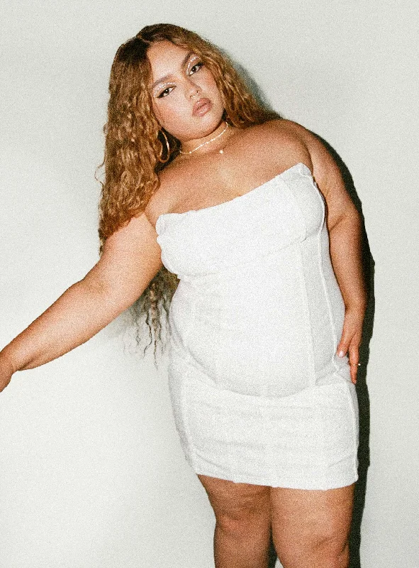 Quick Sale Tristian Mini Dress White Curve