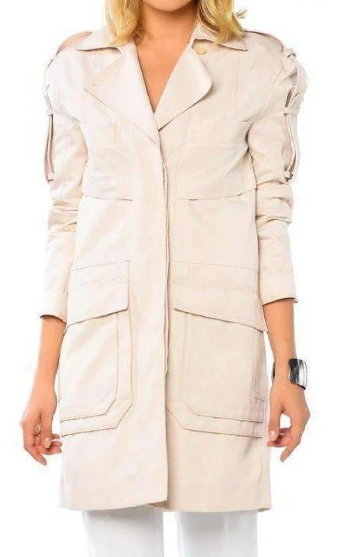 While Supplies Last Long Cotton Blend Coat