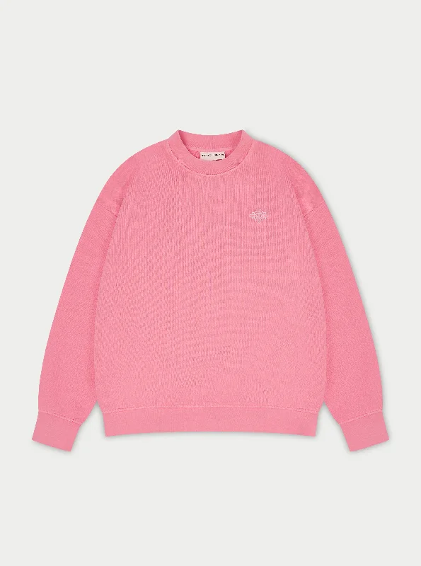 Epic Deals EMBLEM OVERSIZED SWEATSHIRT - PINK