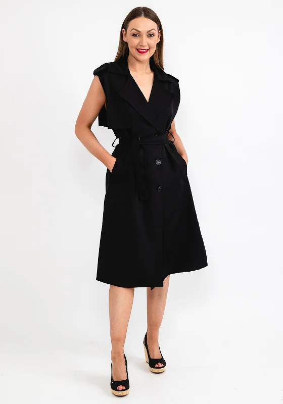 Can't Miss Seventy1 One Size Sleeveless Blazer Dress, Black