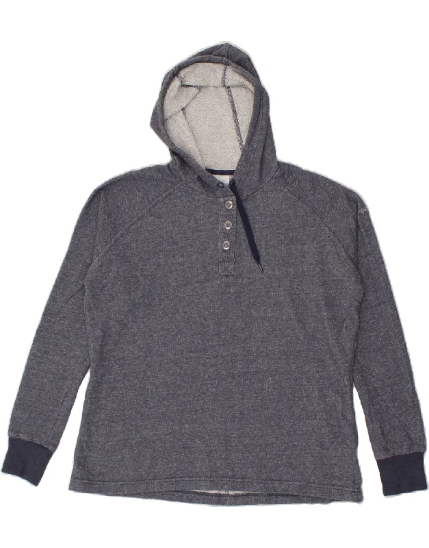 Hurry In COLUMBIA Womens Hoodie Jumper UK 16 Large Navy Blue Cotton