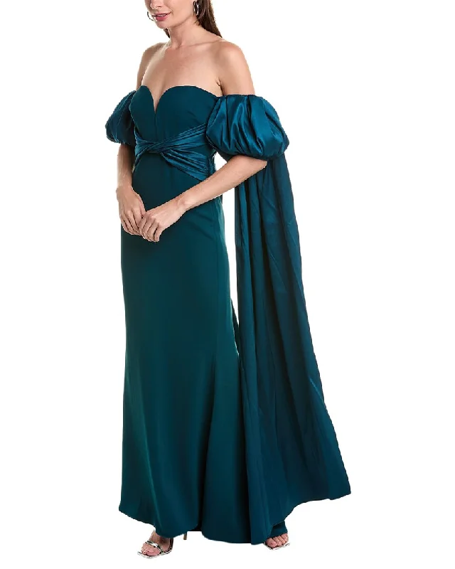 Today's Special Badgley Mischka Twisted Waist Gown