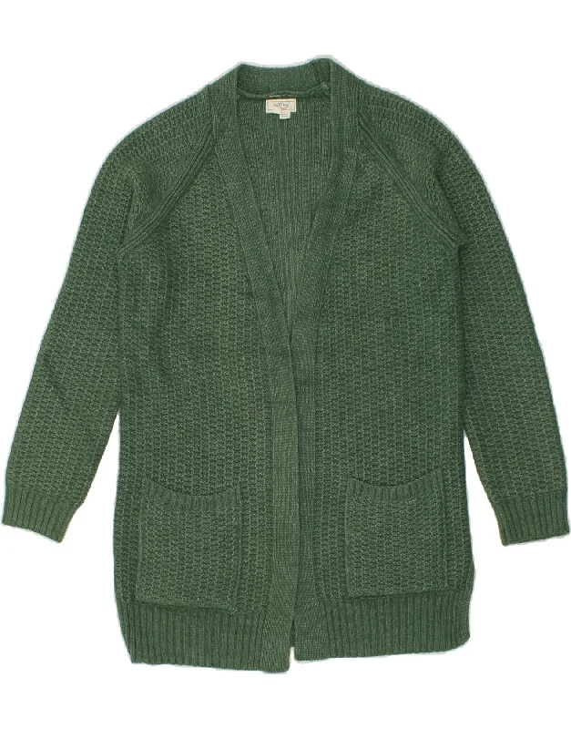 Customer Appreciation Sale FAT FACE Womens Longline Open Cardigan Sweater UK 6 XS Green Acrylic Customer Appreciation Sale FAT FACE Womens Longline Open Cardigan Sweater UK 6 XS Green Acrylic