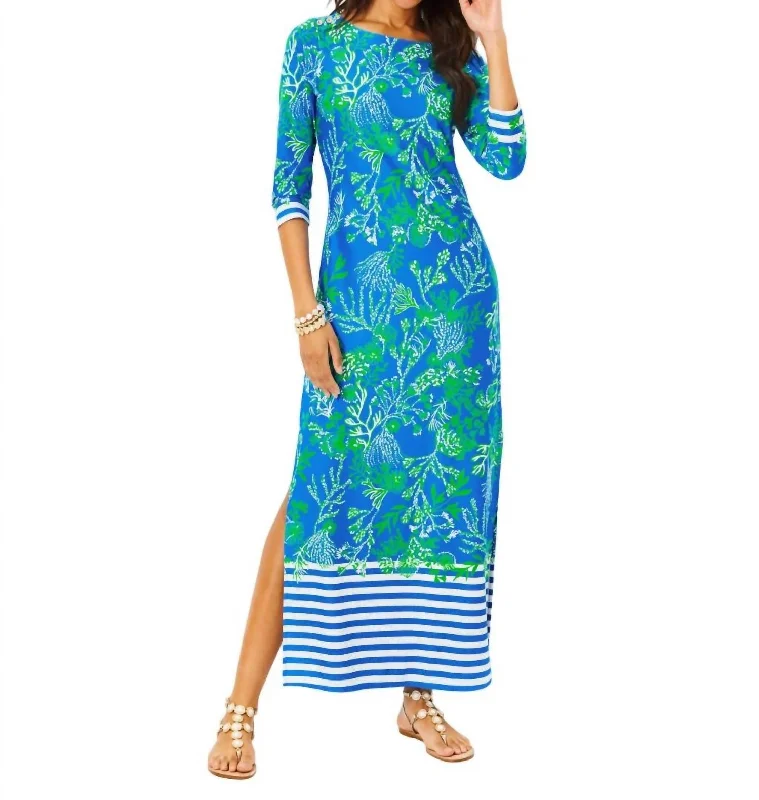 Seralina Maxi Dress In Briny Blue A Bit Salty