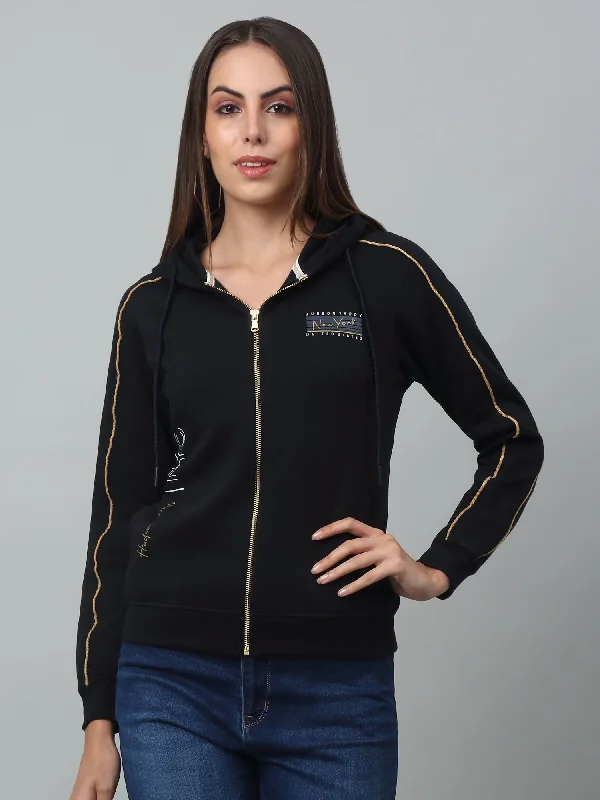 Anniversary Sale Women's Casual Navy Blue Regular Full Sleeve Zipthru Hoodie Sweatshirt Anniversary Sale Women's Casual Navy Blue Regular Full Sleeve Zipthru Hoodie Sweatshirt