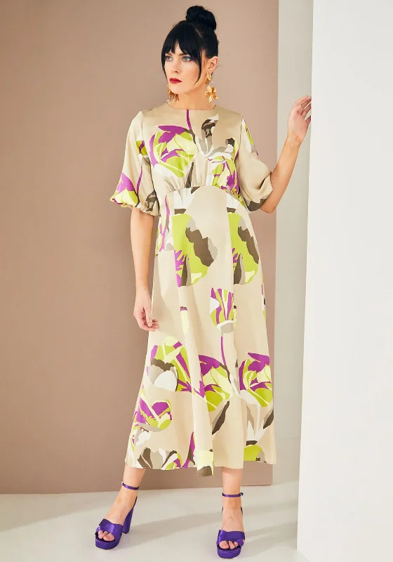 Incredible Offers Kate Cooper Dome Waist Print Maxi Dress, Multi