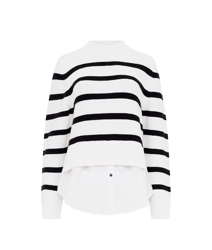Take Advantage Lily Mozart Poplin Mix Top - Multi
