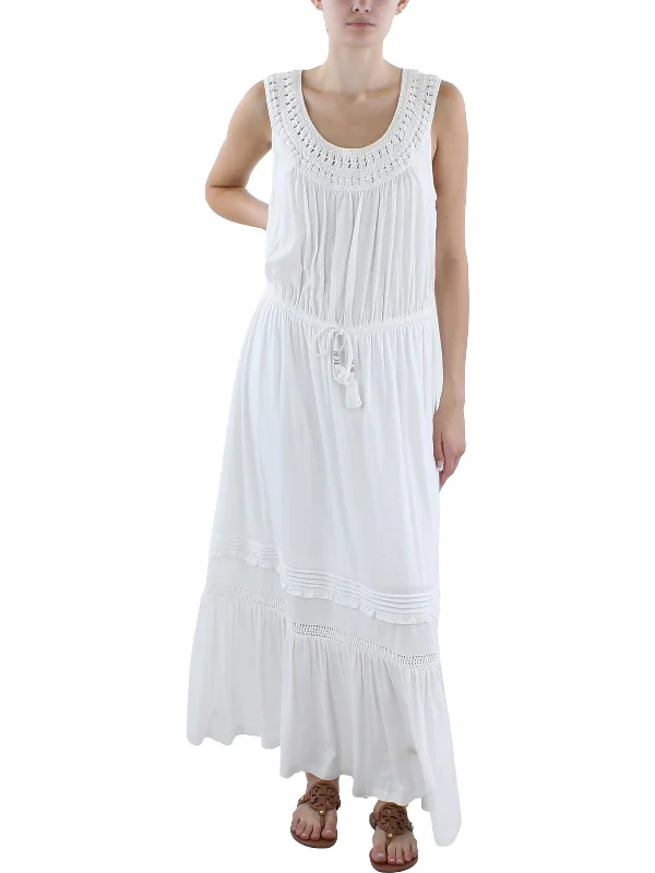 Special Buy Womens Crochet Cotton Maxi Dress