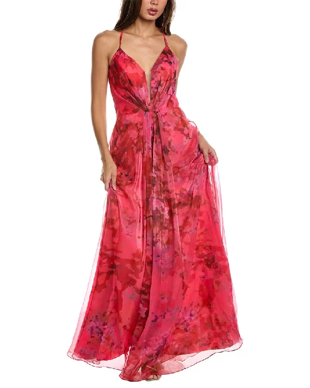 Price Meltdown Rene Ruiz Gathered Organza Gown