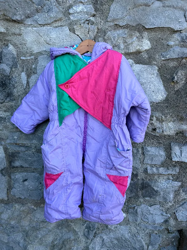 Early Bird Discount 80s lilac snow suit  9m (74cm)